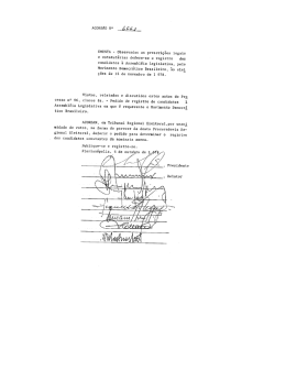AcoRD&Atilde;o Nv &eacute;&eacute;&eacute; z - Tribunal Regional Eleitoral de Santa Catarina