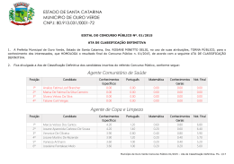 Agente Comunit&aacute;rio de Sa&uacute;de Agente de Copa e Limpeza