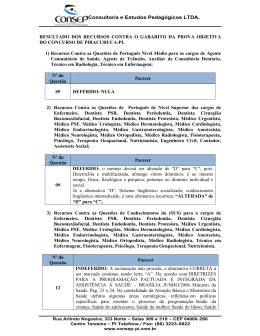 RESPOSTAS AOS RECURSOS - Piracuruca