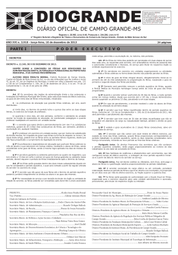 DI&Aacute;RIO OFICIAL DE CAMPO GRANDE-MS
