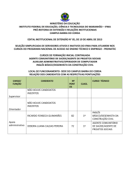 2. Resultado Final - Administrativo - Campus Barra do Corda