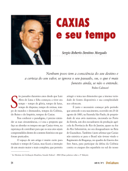artigos - Caxias e seu tempo