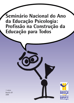 Seminário Nacional do Ano da Educação Psicologia