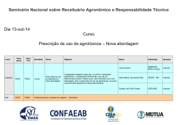 Seminário Nacional sobre Receituário Agronômico e
