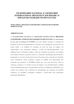 vii semin&aacute;rio nacional ei semin&aacute;rio internacional religi&atilde;o e