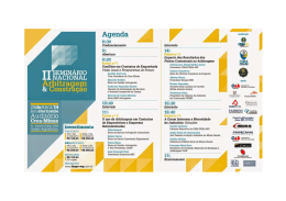 Veja Cronograma do II Seminário Nacional Arbitragem e Construção.