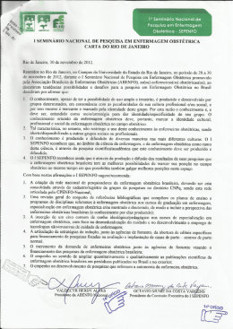 y m é 1° Seminário Nacional de - Abenfo-RJ