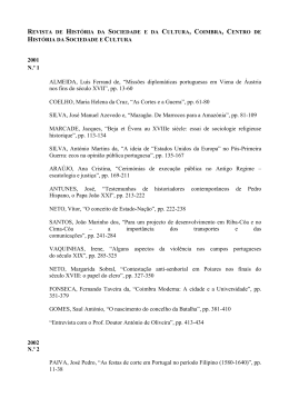 Revista de Hist&oacute;ria da Sociedade e da Cultura (2001