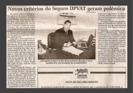 Novos critérios do Seguro DPVAT