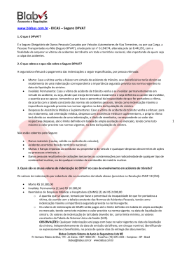 1 www.blabus.com.br - DICAS &ndash; Seguro DPVAT