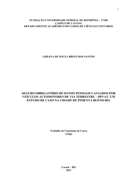 SEGURO OBRIGAT&Oacute;RIO DE DANOS PESSOAIS CAUSADOS