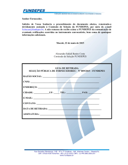 Instrumento Convocat&oacute;rio - Sele&ccedil;&atilde;o P&uacute;blica de Fornecedores 008