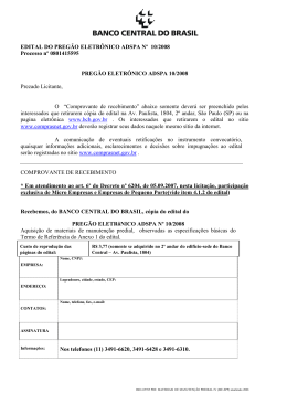 Edital completo - Banco Central do Brasil