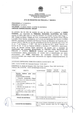 Scanned Document - Tribunal Regional Eleitoral do Pará