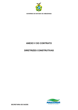 Anexo V - Diretrizes Construtivas - Secretaria de Estado de Sa&uacute;de