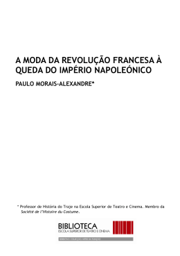 a moda da revolu&ccedil;&atilde;o francesa &agrave; queda do imp&eacute;rio napole&oacute;nico