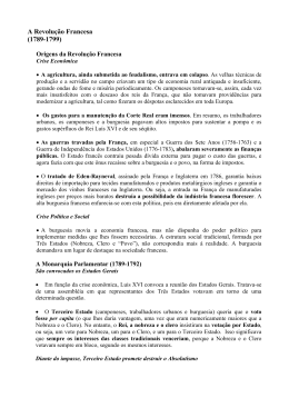 A Revolu&ccedil;&atilde;o Francesa (1789-1799)