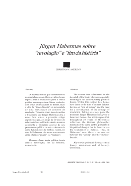 J&uuml;rgen Habermas sobre &ldquo;revolu&ccedil;&atilde;o&rdquo; e &ldquo;fim da hist&oacute;ria&rdquo; - PUC-SP