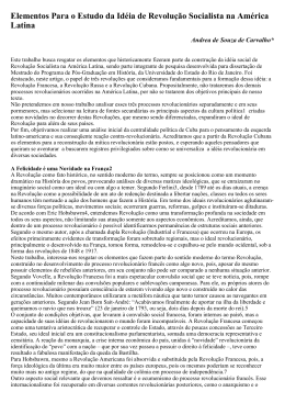 Elementos para o estudo da id&eacute;ia de Revolu&ccedil;&atilde;o - PROEALC
