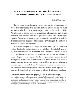 Desde a revolu&ccedil;&atilde;o francesa que as cidades s&atilde;o vistas como es