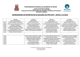 Cronograma de Entrevistas