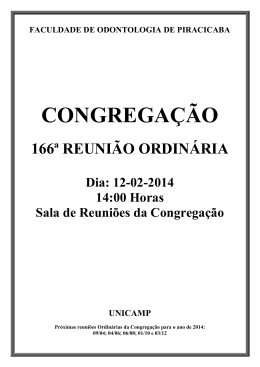 166&ordf; Reuni&atilde;o Ordin&aacute;ria - Portal FOP
