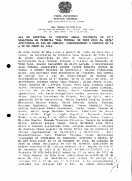 Ata de abertura da inspeção