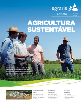 AGRICULTURA SUSTENT&Aacute;VEL