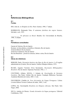 6 Refer&ecirc;ncias Bibliogr&aacute;ficas - Divis&atilde;o de Bibliotecas e