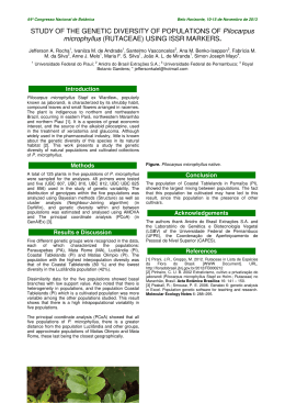 Resumo - Sociedade Bot&acirc;nica do Brasil