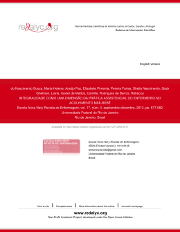 Redalyc.INTEGRALIDADE COMO UMA DIMENS&Atilde;O DA PR&Aacute;TICA