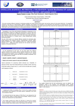 Spatial distribution OF statistical parameters during winter