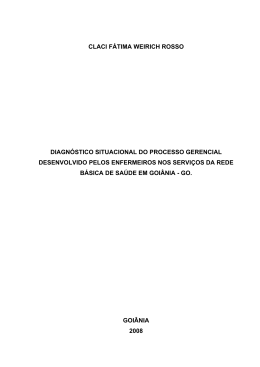 CLACI FÁTIMA WEIRICH ROSSO - Repositório Institucional da UnB