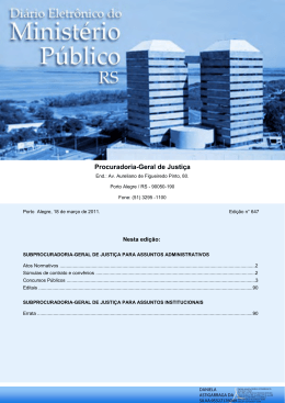 Procuradoria-Geral de Justiça - Ministério Público