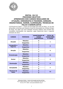 Edital 02/15 - SP Escola de Teatro