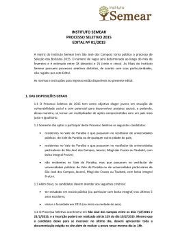 instituto semear processo seletivo 2015 edital n&ordm;