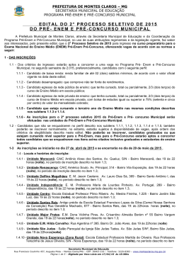 edital do 2&deg; processo seletivo de 2015 do pr&eacute;- enem e