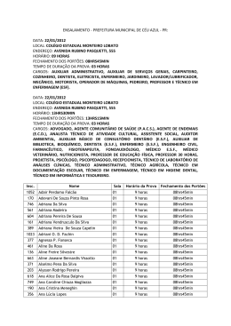 ENSALAMENTO - PREFEITURA MUNICIPAL DE C&Eacute;U AZUL