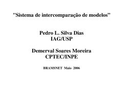 "Sistema de intercomparação de modelos” Pedro L. Silva Dias IAG