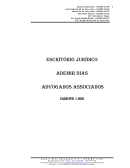 ESCRIT&Oacute;RIO JUR&Iacute;DICO ADEMIR DIAS ADVOGADOS ASSOCIADOS