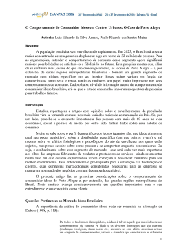 1 O Comportamento do Consumidor Idoso em Centros