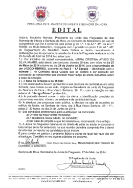 descarregar edital - Uni&atilde;o das Freguesias de S&atilde;o Mamede de