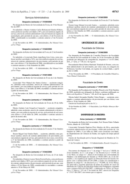 Di&aacute;rio da Rep&uacute;blica, 2.&ordf; s&eacute;rie &mdash; N.&ordm; 233 &mdash; 2 de Dezembro de 2008