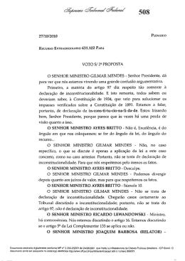 VOTO 5/ 2ê PROPOSTA O SENHOR MINISTRO GILMAR