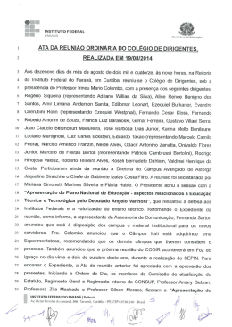 Ata reunião CODIR 19.08.2014