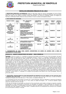 Edital Resumido - Concurso P&uacute;blico n. 02/2014