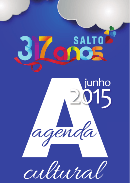 Agenda Cultural - junho/2015 - Prefeitura da Est&acirc;ncia Tur&iacute;stica de
