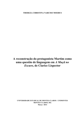 A reconstru&ccedil;&atilde;o do protagonista Martim como uma