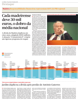 A dívida da Madeira - Clube de Jornalistas