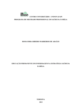 educação permanente em enfermagem na